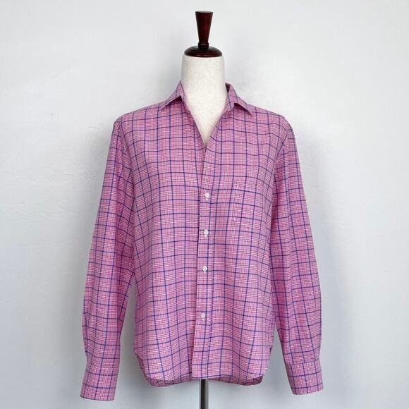 Frank & Eileen Italian Cotton Plaid Eileen Relaxed Fit Button-Up Shirt - Picture 1 of 11